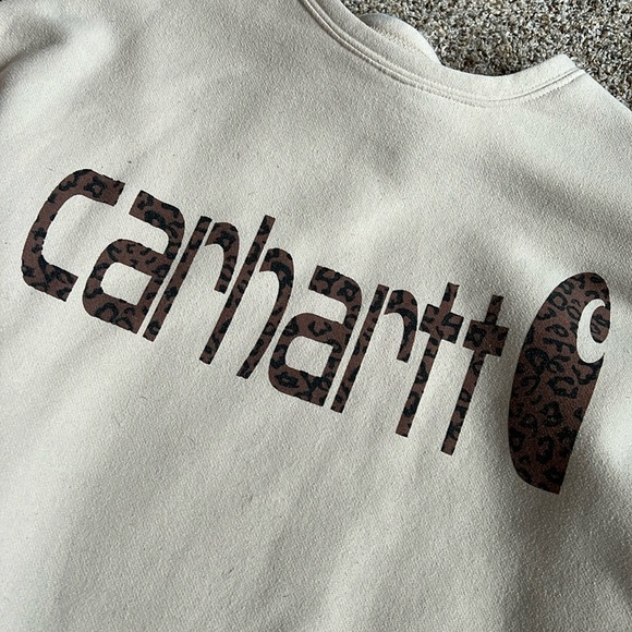Pullover sweatshirt with cheetah print carhartt - Picture 1 of 3